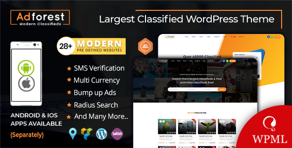 AdForest v5.1.4（已汉化） – WordPress分类广告主题