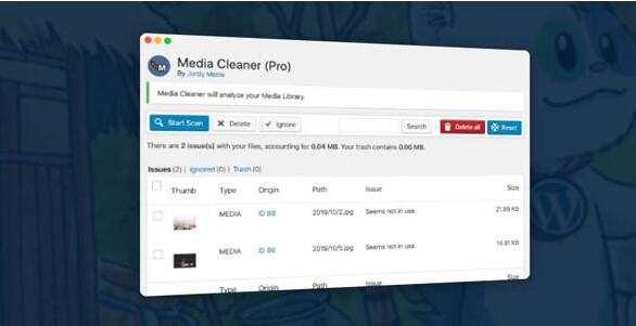 Media Cleaner Pro v6.7.8破解版（已汉化）– WordPress媒体库无用文件清理插件