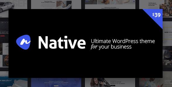 Native v1.6.9.6 – 时尚的多功能创意WordPress主题