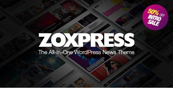 ZoxPress v2.08.0破解版 –多合一WordPress新闻主题