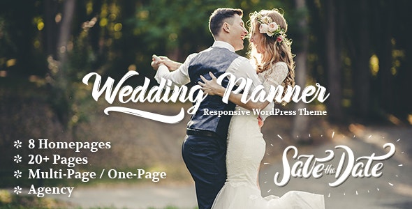 Wedding Planner v5.7 - WordPress婚礼策划主题