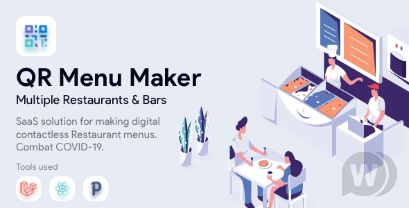QR Menu Maker SaaS v4.0.0 - 非接触式餐厅菜单