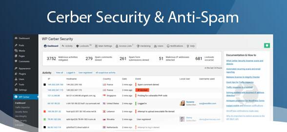 Cerber Security Pro v9.6.3破解版（已汉化） – WordPress安全插件