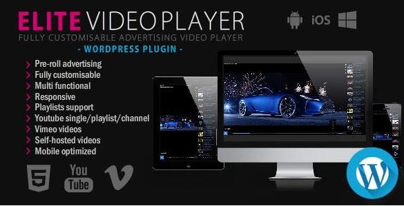 Elite Video Player v6.7.1破解版 - WordPress视频播放器插件