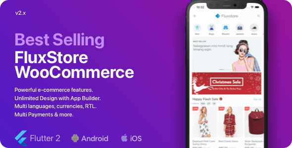 Fluxstore WooCommerce v3.8.1 – Flutter 电子商务完整应用