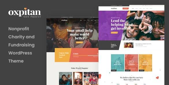 Oxpitan v1.2.2破解版 –WordPress非营利慈善主题