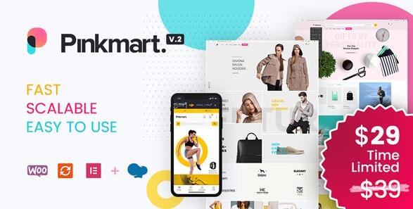 Pinkmart v4.5.3 - WooCommerce的AJAX主题