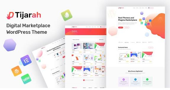 Tijarah v1.3.7破解版 – WooCommerce主数字市场题