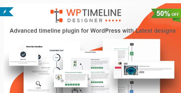 WP Timeline Designer Pro v1.4.6 - WordPress时间轴插件