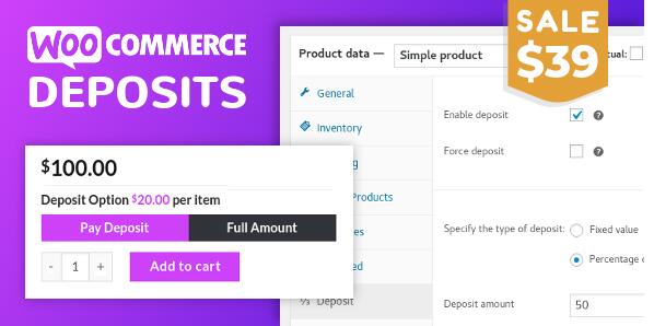 WooCommerce Deposits v4.5.0（已汉化） – WordPress部分付款插件