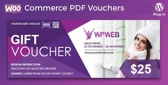 WooCommerce PDF Vouchers v4.7.0（已汉化） - WooCommerce PDF凭证插件