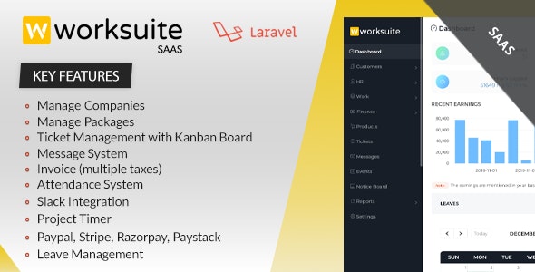 Worksuite Saas v5.4.4破解版 – 项目管理系统