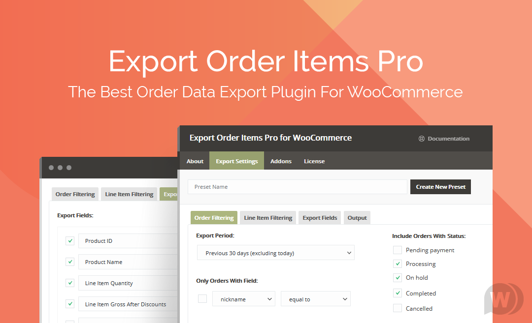 Export Order Items Pro for WooCommerce v2.1.33