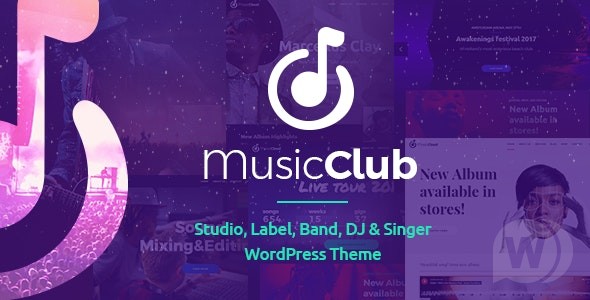 Music Club v1.8.7 – 乐队派对 WordPress 主题