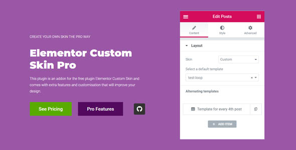 Elementor Custom Skin Pro v3.2.4破解版 – WordPress自定义皮肤插件