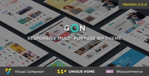 Gon v2.2.6 –WordPress响应式多用途主题