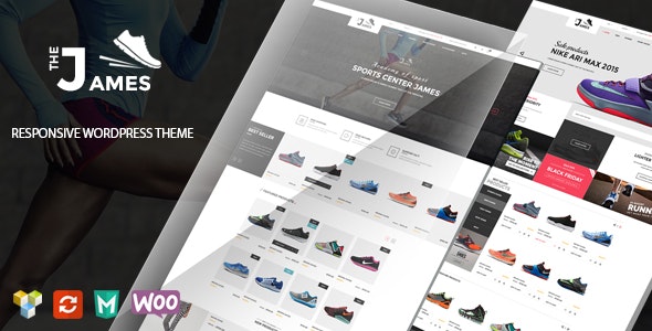 James v1.5.6 - 响应式 WooCommerce 鞋子主题