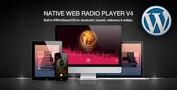 Native Web Radio v5.21.04.16 - WordPress播放器插件