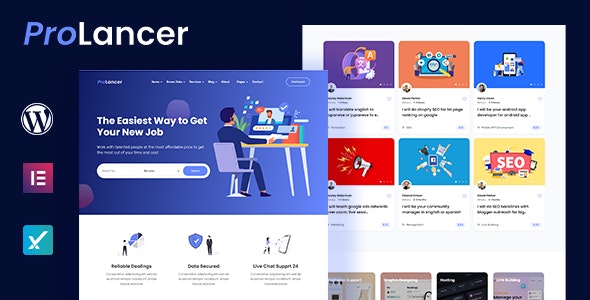 Prolancer v1.4.3 - 自由市场 WordPress 主题