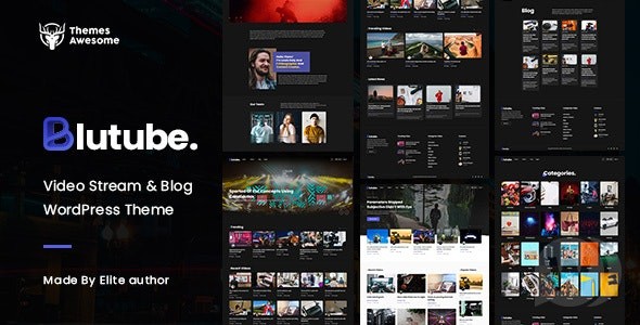 Blutube v1.1 - WordPress 视频流和博客主题