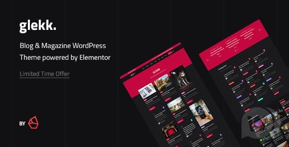 Glekk v1.4 - Elementor 博客 WordPress 主题