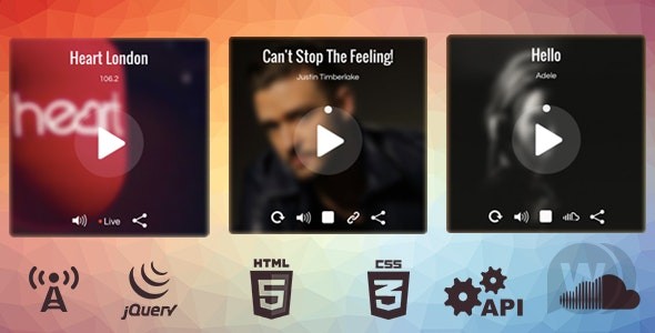 Single jQuery Audio Player (Music and Radio) v1.2 - HTML5播放器插件