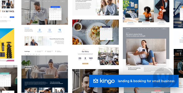 Kingo v2.6开心版（已汉化） - WordPress 小型企业预订模板