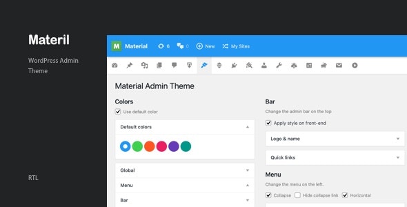 Materil v3.2 - Wordpress 材料设计管理主题