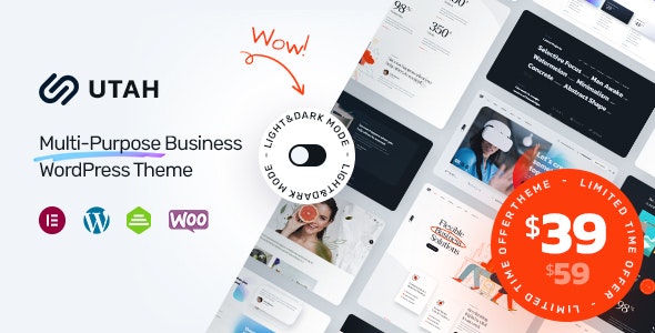 Utah v1.0.1 - 多功能商务 WordPress 主题