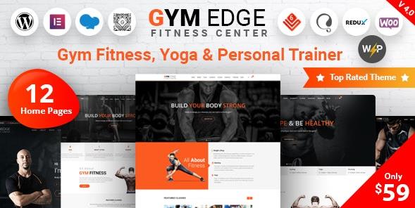 Gym Edge v4.2.6 破解版 - WordPress 健身房健身主题