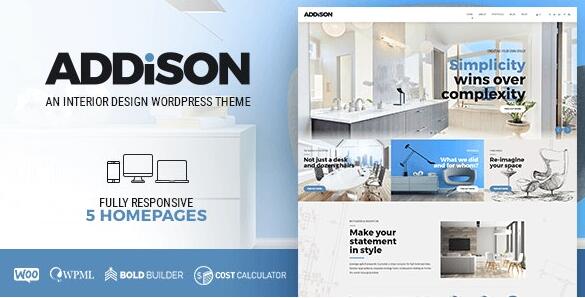 Addison v1.3.7 破解版 – WordPress建筑与室内设计主题