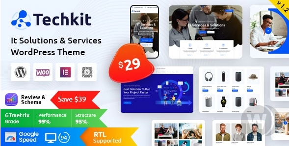 Techkit v1.4 - WordPress IT 技术解决方案主题