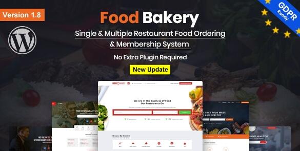 FoodBakery v2.6破解版–美食餐厅目录WordPress主题