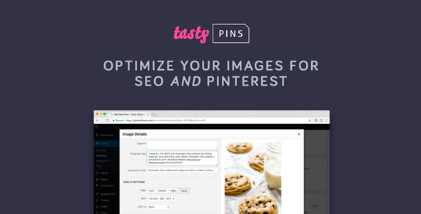 Tasty Pins v1.9.1（已汉化） - Wordpress图像SEO插件