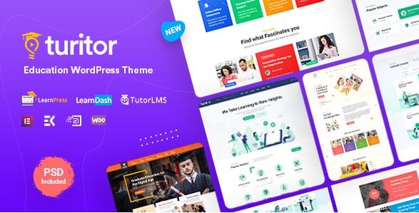 Turitor v1.4.1 – LMS和教育WordPress主题