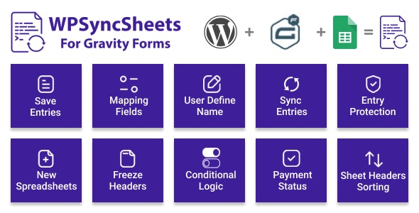 WPSyncSheets For Gravity Forms v4.8（已汉化） - Gravity  Google 电子表格插件