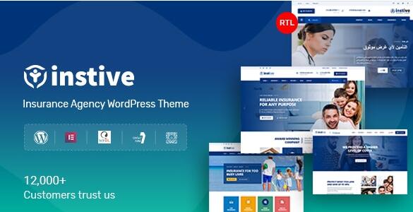 Instive v1.2.2破解版 –WordPress保险主题