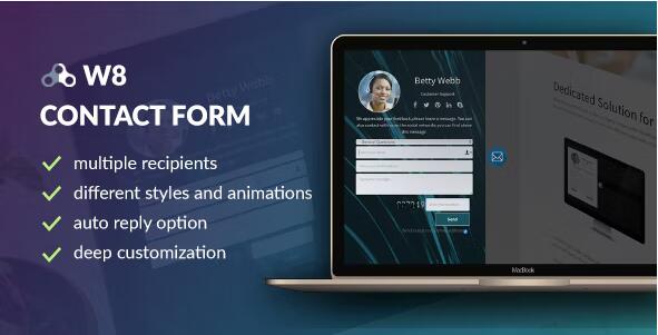 W8 Contact Form v1.5.9 - WordPress 联系表格插件