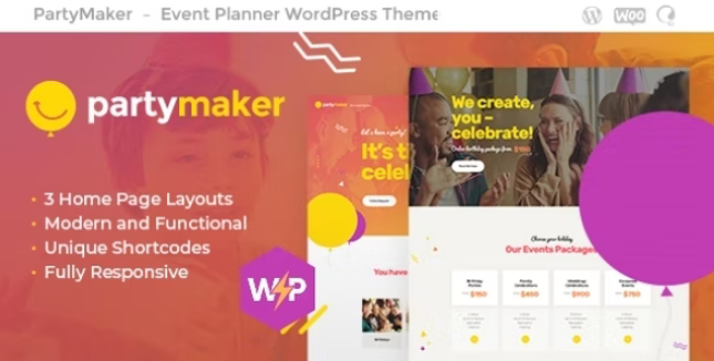 PartyMaker v1.1.8 - WordPress 活动策划主题