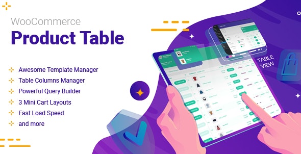 WooCommerce Product Table By ithemelandco v2.6.9 - WooCommerce 产品表插件