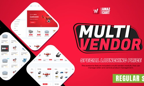 Multi-Vendor  v1.9.5 - AmazCart Laravel Ecommerce System CMS插件