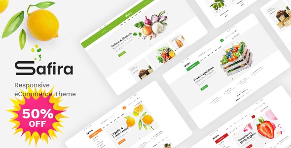 Safira v1.1.0 - WooCommerce WordPress 食品和有机主题