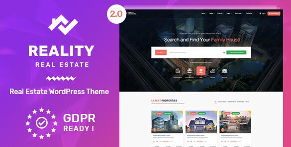 Reality v2.6.0汉化破解版（已汉化） – WordPress房地产主题