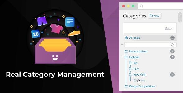 WordPress Real Category Management v4.1.78破解版 - wordpress分类自定义树形菜单插件