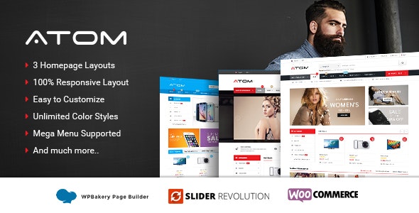 Atom - 响应式 WooCommerce WordPress 主题