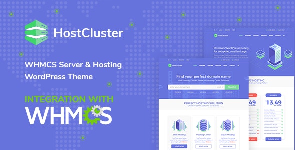 HostCluster v2.4 - WHMCS 服务器和托管 WordPress 主题 + RTL