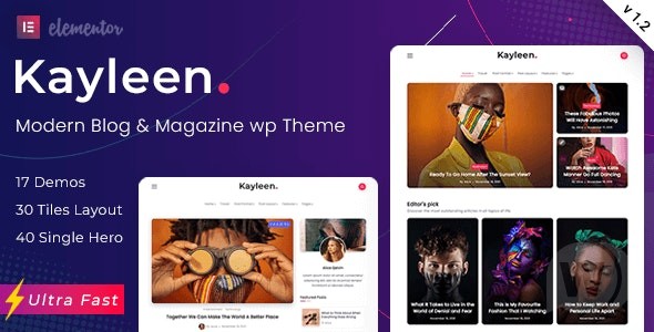 Kayleen v2.3.0 - 博客和杂志的 WordPress 主题