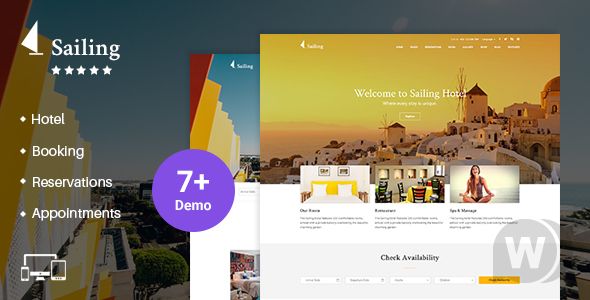 Sailing v4.3.5 开心版 -  WordPress酒店/旅馆模板