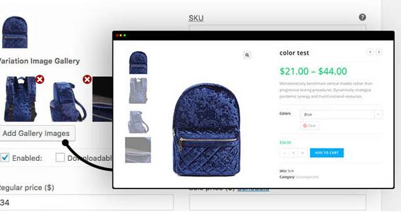 Additional Variation Images Gallery for WooCommerce – Pro v1.3.18破解版（已汉化）