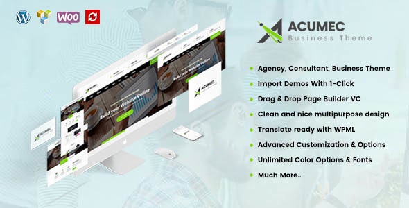 Acumec v1.6.0 – WordPress 商业多用途主题